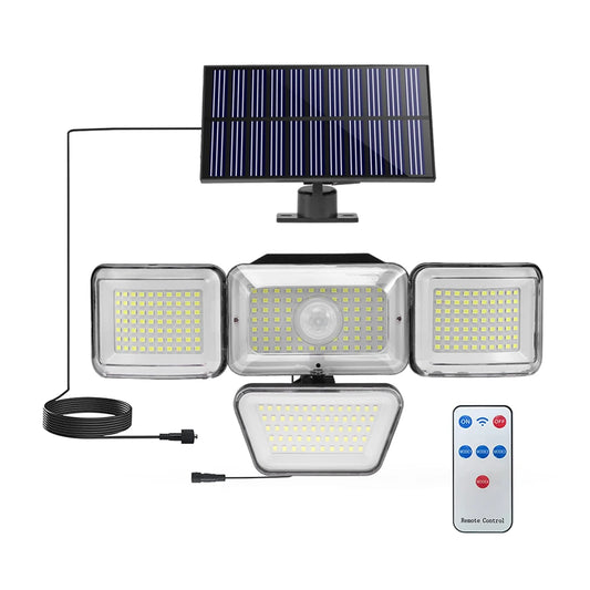 Solar Light Outdoor Super Bright Motion Sensor Solar Strong Power LED Garden Wall Lamp IP65 Waterproof 3 Working Mode