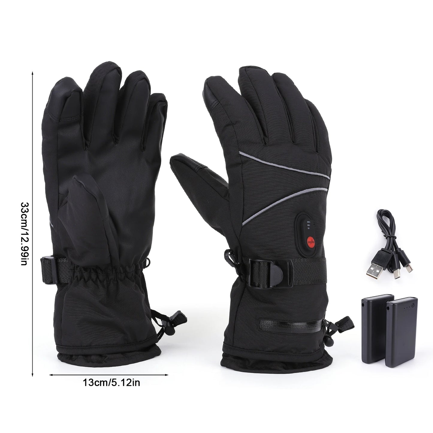 APWIKOGERCN Electric Heating Gloves Touchscreen Thermal Outdoor Activities